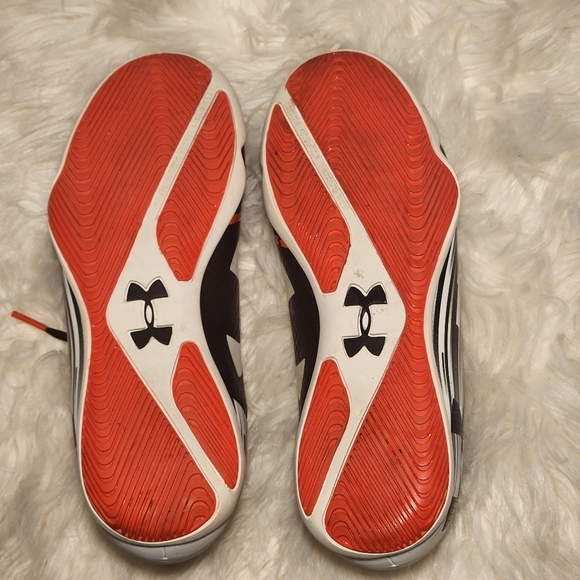 Under Armour Black & White Tennis Shoes Size 8 - Picture 8 of 9